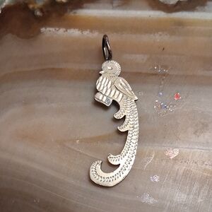 Vintage Silver Parrot Pendant Charm